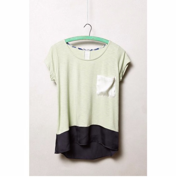 Anthropologie Tops - Dolan Anthropologie Color Block Pocket Tee